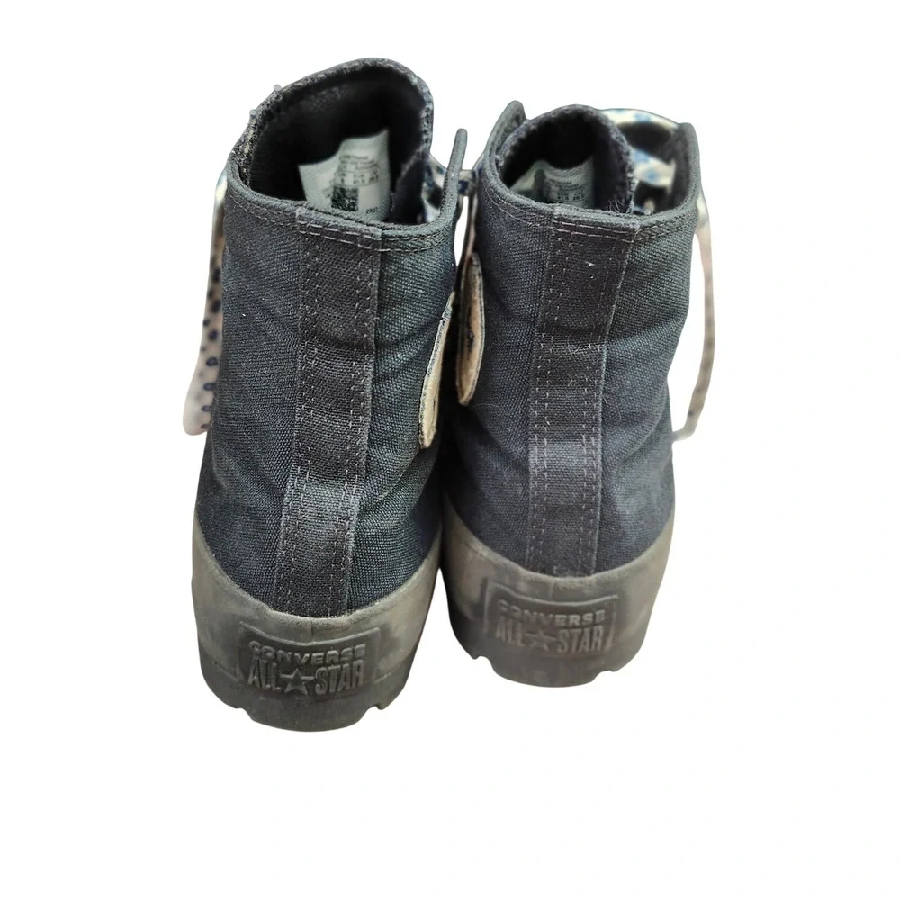 Converse CTAS City Trek Black Floral Laces Boots M 8 L10 Platform Lug Soles